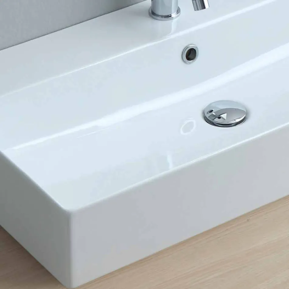Single Hole Basin for Support or Wall in Coliviata Colivi Ceramic Viadurini