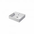 Single hole countertop or wall-mounted sink in colored ceramic Leivi