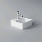 Square or Rectangular Modern Design Ceramic Wash Basin Made in Italy - Act Viadurini