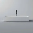 Modern Rectangular Countertop or Suspended Washbasin 60x30 cm in Ceramic - Act Viadurini