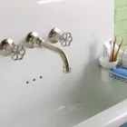 Henry wall-mounted rectangular ceramic washbasin Viadurini