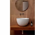 Round washbasin in white or colored Star Round50 ceramic Viadurini