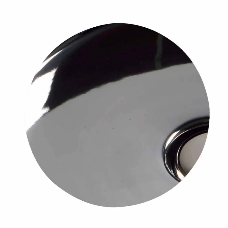 Modern design round ceramic countertop washbasin Star Round 40 cm Viadurini