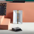 Semi-recessed washbasin in Fire Clay of Different Finishes Made in Italy - Ultima Viadurini