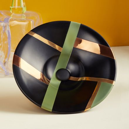 Semi-recessed washbasin in top quality French porcelain - Pausa Viadurini