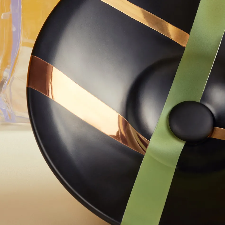 Semi-recessed washbasin in top quality French porcelain - Pausa Viadurini