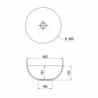Spherical Ceramic Countertop Washbasin Ø40cm Made in Italy Leivi Viadurini