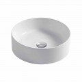 Spherical  sink in white or colored ceramic Ø40cm Leivi