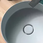 Sun Circle round ceramic washbasin with a diameter of 40 cm Viadurini