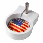 Countertop design washbasin / suspension made in Italy Tor Viadurini