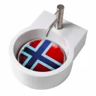 Countertop design washbasin / suspension made in Italy Tor Viadurini