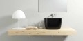 Modern design countertop basin sink made 100 % in Italy, Lallio