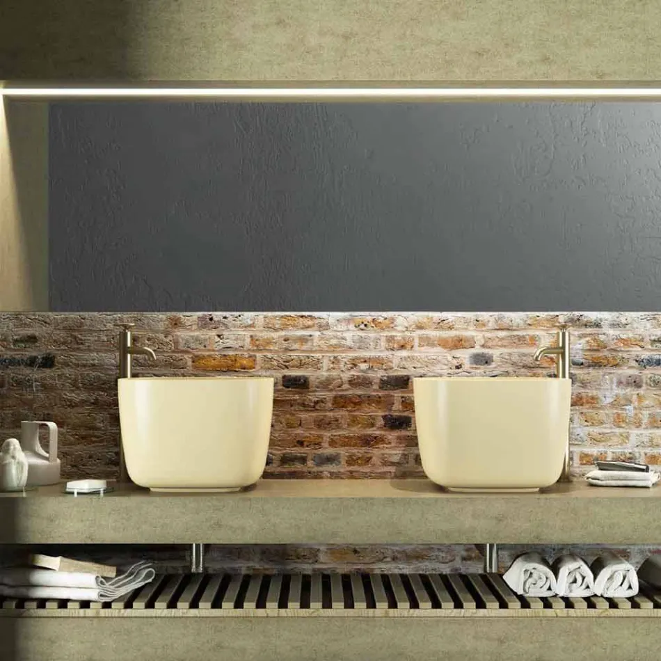 Free-standing freestanding bowl sink made in Italy, Lallio Viadurini