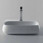 Countertop or wall hung sink in ceramic L 55cm made in Italy, Gais Viadurini