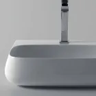 Countertop or wall hung sink in ceramic L 55cm made in Italy, Gais Viadurini