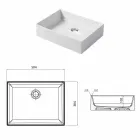 Design washstand in white ceramic or colored Leivi Viadurini