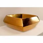 Designer washbasin in bronze ceramic made in Italy Simon Viadurini