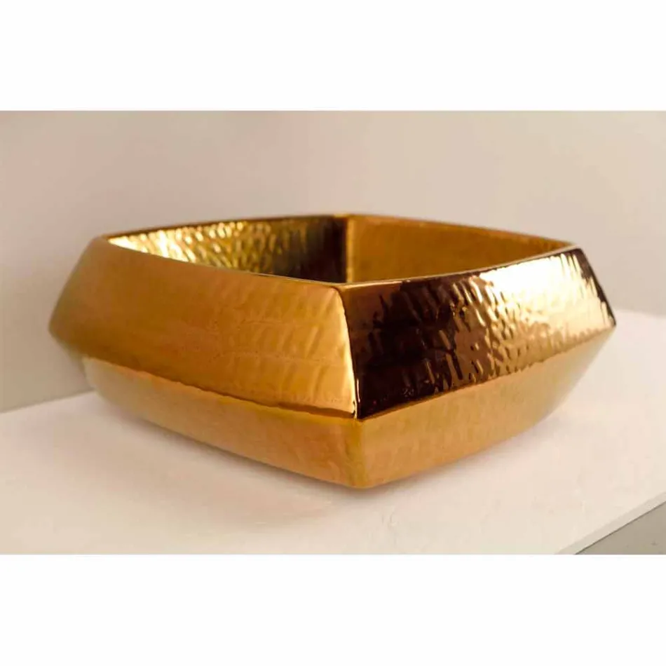 Designer washbasin in bronze ceramic made in Italy Simon Viadurini