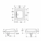 Designer washbasin in bronze ceramic made in Italy Simon Viadurini