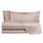 Cotton Satin Sheets Set for Double Bed Solid Color - Freesia Viadurini