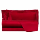 Cotton Satin Sheets Set for Double Bed Solid Color - Freesia Viadurini