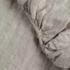 Double fitted sheets in Black Linen, Butter or Old Chalk - Fiumano Viadurini