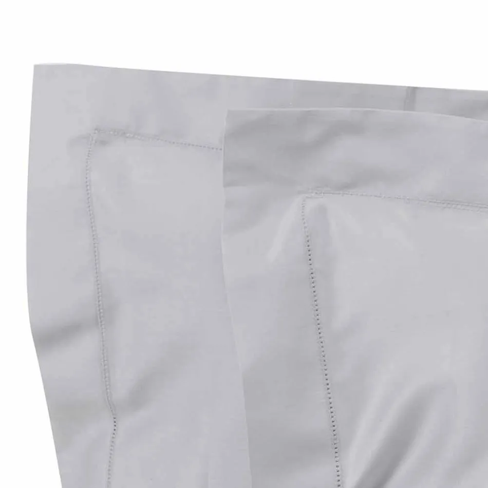 Solid Color Sheets Complete in Cotton Satin for Double Bed - Hibiscus Viadurini