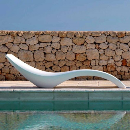 Modern Design Chaise Longue in Colored Polyethylene - Cloe by Myyour Viadurini