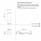 Design Chaise Longue Garden Lounger in White Plastic - Zoe by Mayyour Viadurini