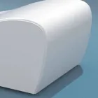 Cot relax Wave Trona white nautical imitation leather made in Italy Viadurini