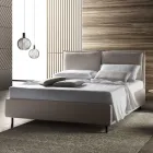 Double bed with storage box Made in Italy - Ernesta Viadurini