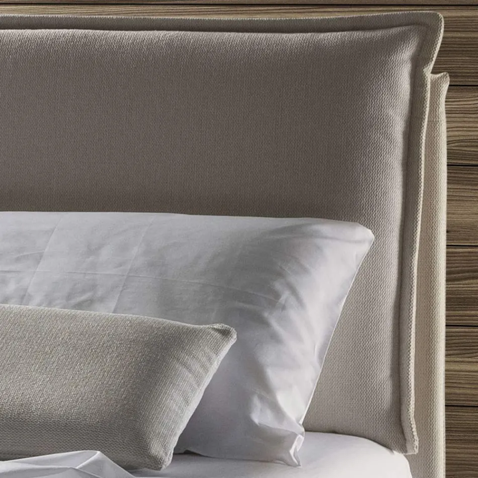 Double bed with storage box Made in Italy - Ernesta Viadurini