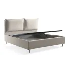 Double bed with storage box Made in Italy - Ernesta Viadurini