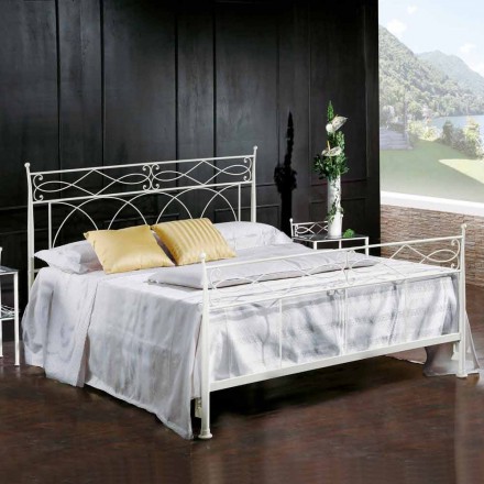 Bed design-forged wrought iron hand Sydney Viadurini