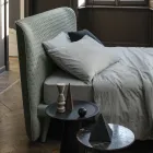 Double bed, without container, contemporary design Corolle by Bolzan Viadurini