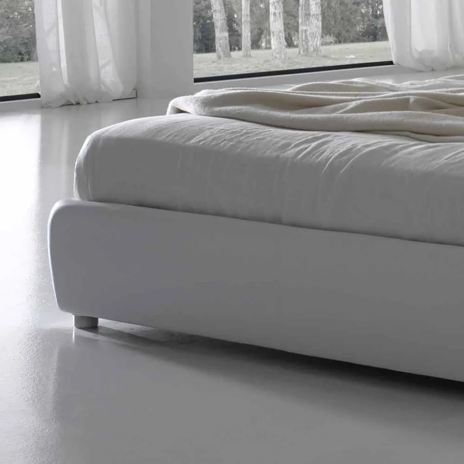 Quilted capitonnè double bed, classic design, Capri Bolzan Viadurini