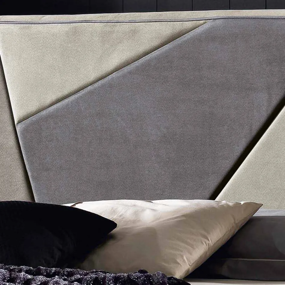 Upholstered double bed with lifting container 160x190 / 200cm Mia Viadurini