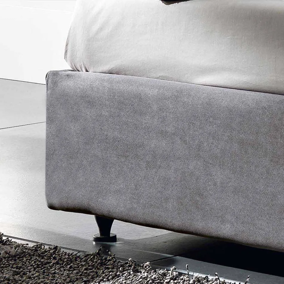 Upholstered double bed with lifting container 160x190 / 200cm Mia Viadurini