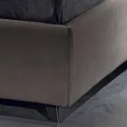 Padded double bed with modern container 160x190 / 200 Reby Viadurini