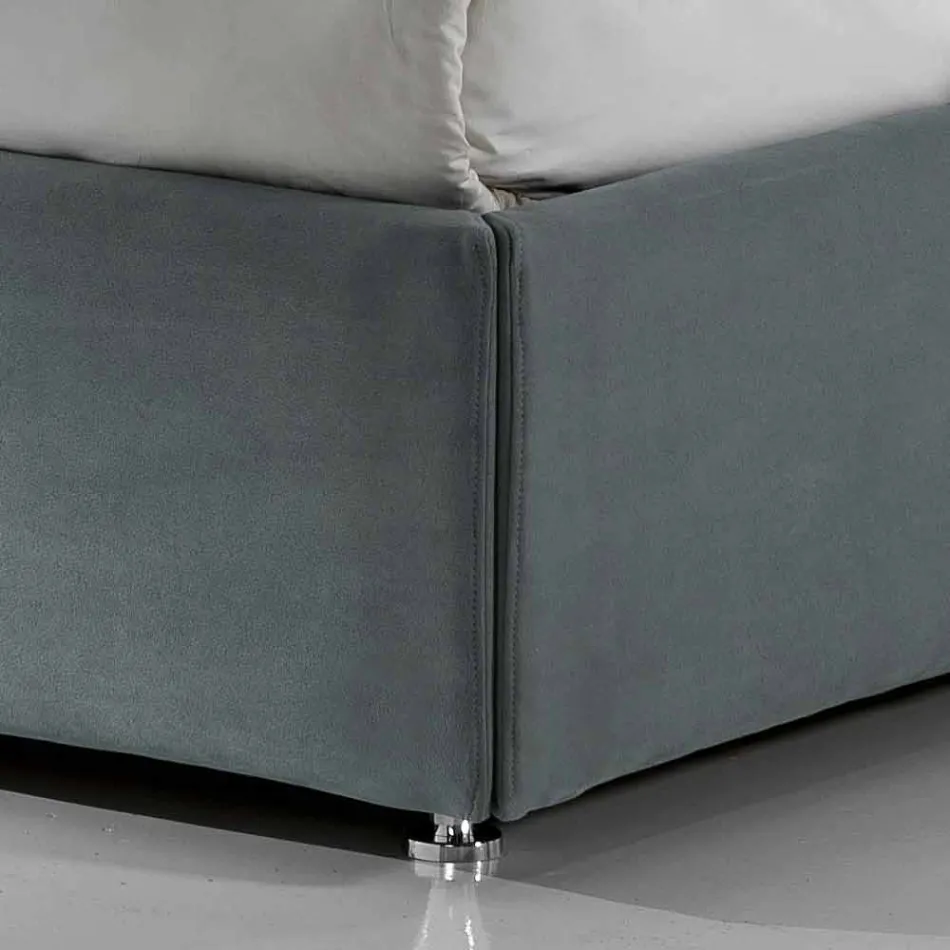 Modern upholstered double bed with 160x190 / 200cm Sun box Viadurini