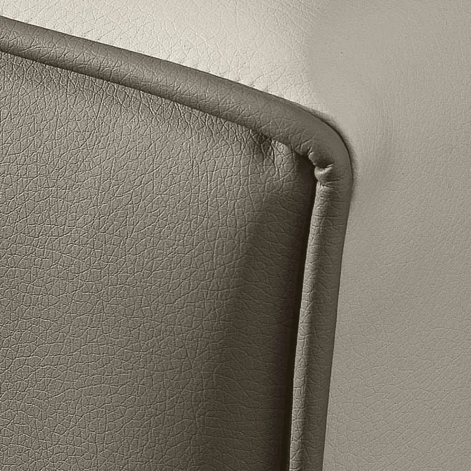 Imitation leather double bed with storage box 160x190 / 200 cm Gin Viadurini