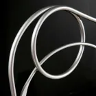 Double bed in iron craft with tapered legs Zoe Viadurini