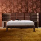 Grilli York solid wood upholstered double bed 100 % made Italy Viadurini