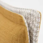 Double Bed in Fabric with Metal Feet Made in Italy - Glorio Viadurini