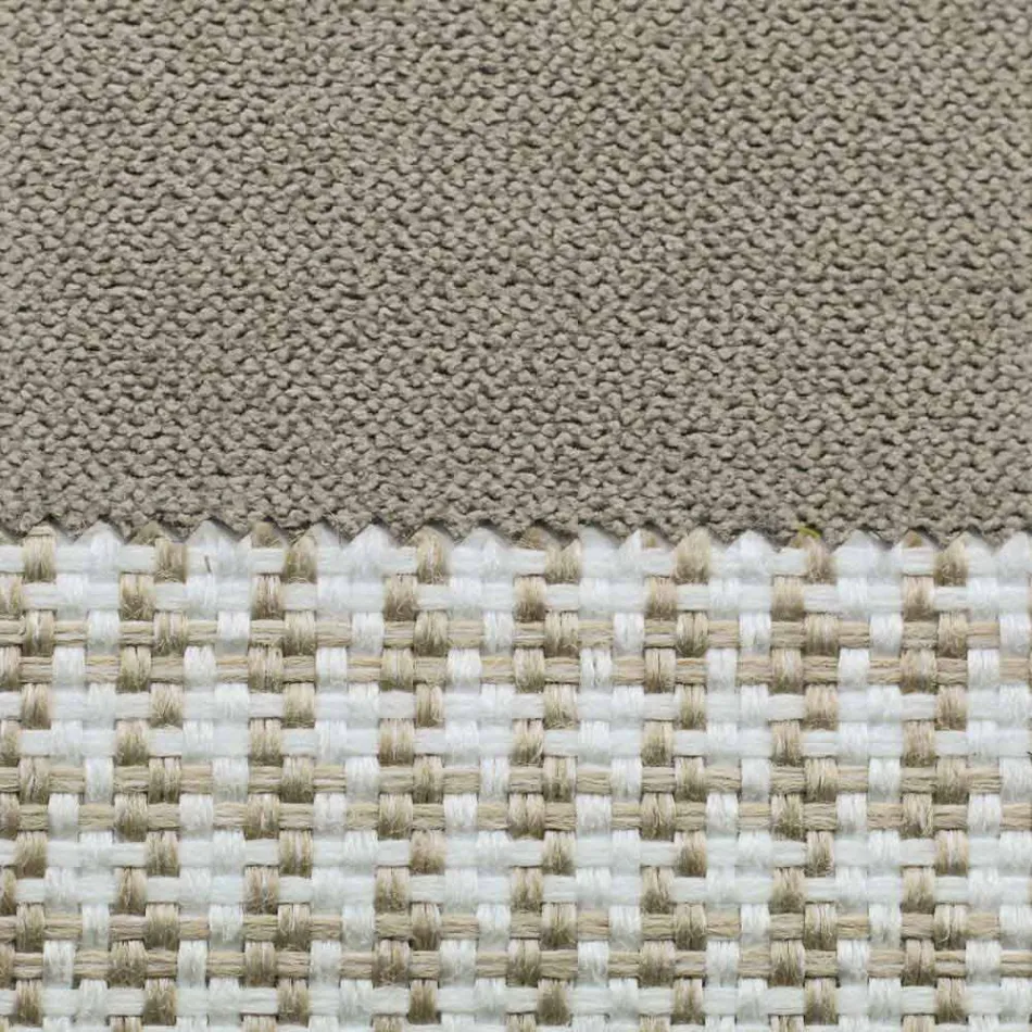 Double Bed in Fabric with Metal Feet Made in Italy - Glorio Viadurini