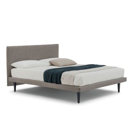 Modern design double bed, with thin base, Gaya New by Bolzan Viadurini