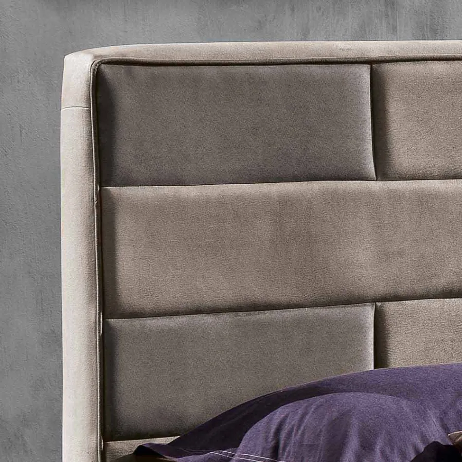 Modern double bed with storage box 160x190 / 200 cm Gin Viadurini