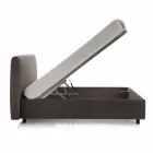 Modern double bed with storage box 160x190 / 200 cm Gin Viadurini