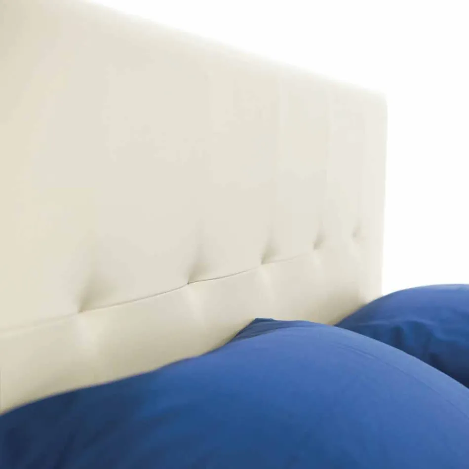 Modern Double Bed with Polypropylene Feet Made in Italy - Patos Viadurini