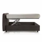 Modern padded double bed with lift box 160x190 / 200cm Mia Viadurini